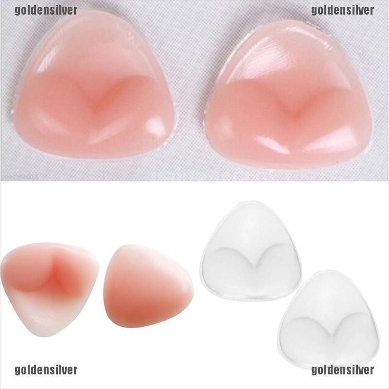 1 Cặp Đệm Ngực Tam Giác Bằng Silicone Gợi Cảm Cho Nữ