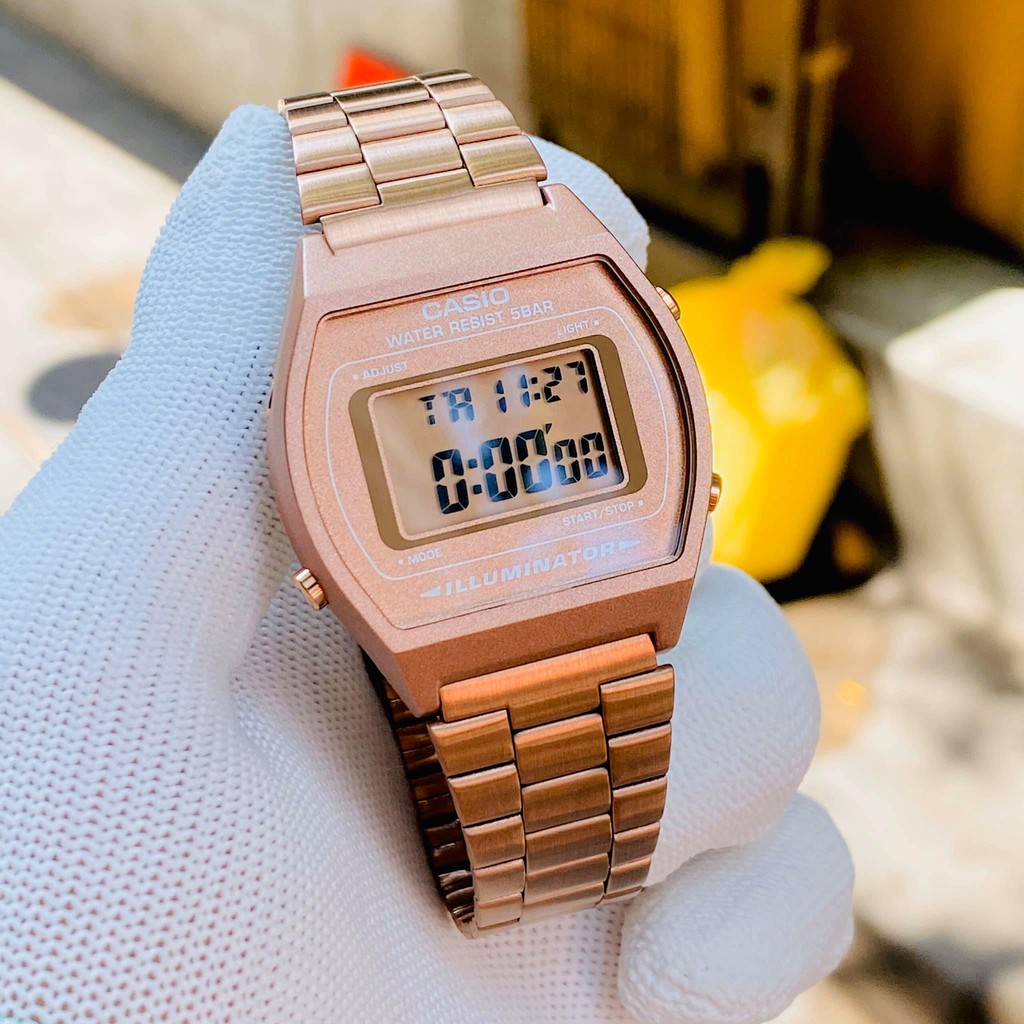 Đồng hồ nữ Casio B640WC-5 dây thép cao cấp giá rẻ