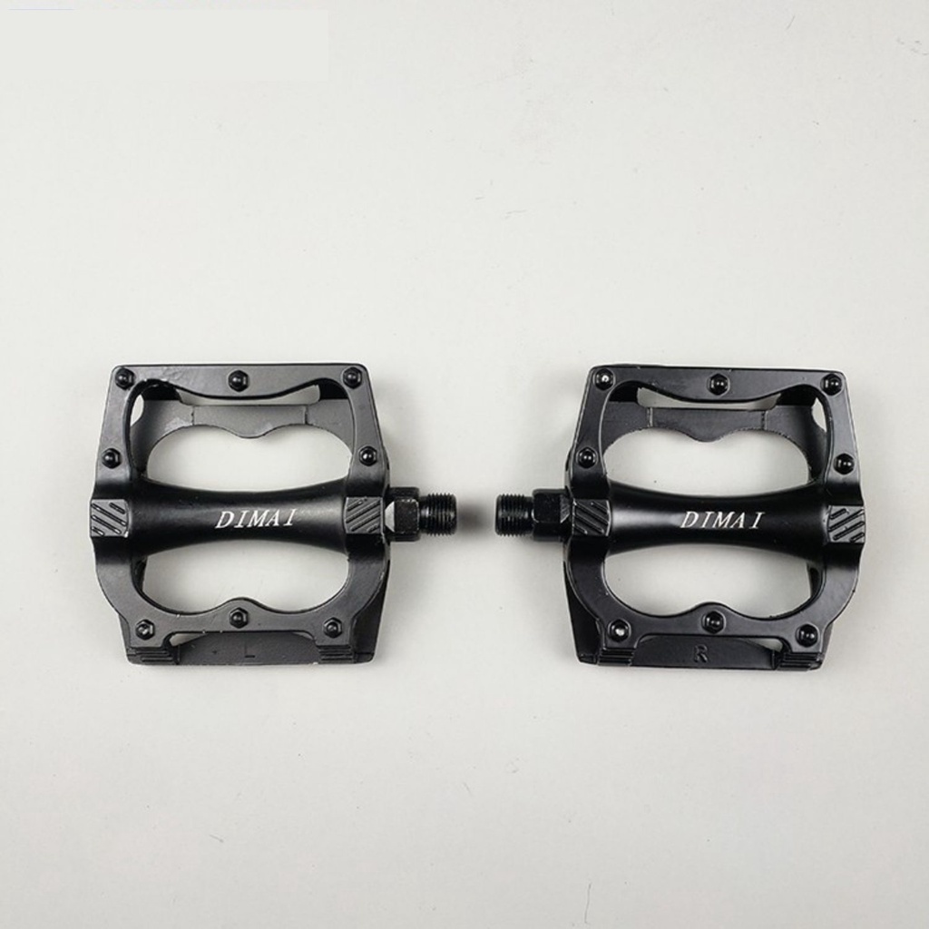 Pê đan/ Bàn đạp xe đạp thể thao nhôm Dimai, hỗ trợ chạy bằng vòng bi, siêu trơn tru, đạp cực tốt