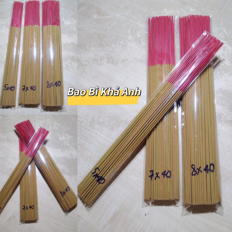 1kg TÚI đựng hương nhang trơn Có Keo Dán SIZE 5x40cm - 6x40cm - 7x40cm 8x40cm túi bao bì đựng nhang 🛑Bao Bì Khả Anh🛑
