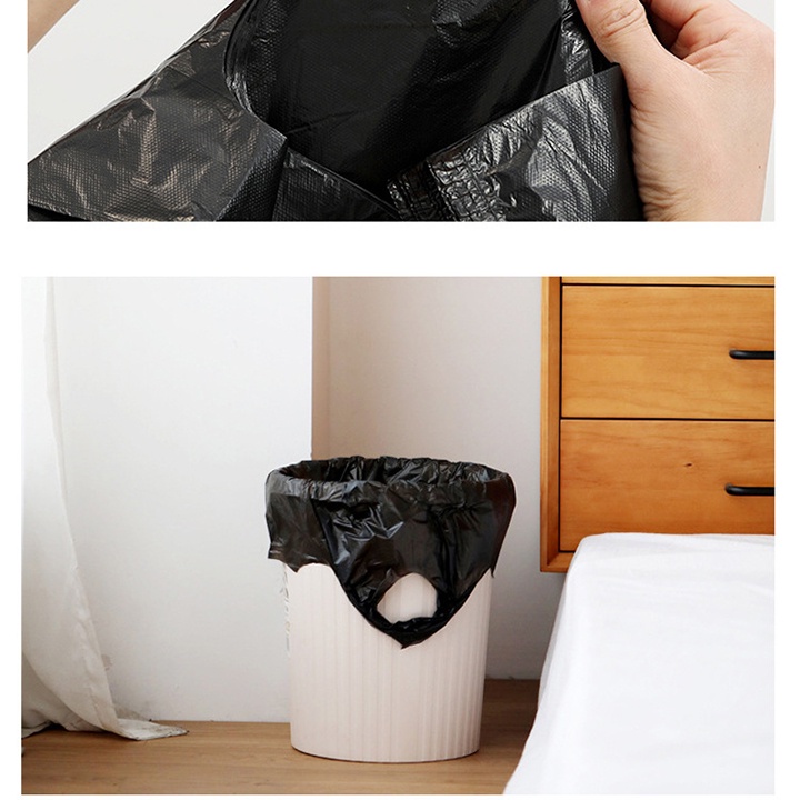 Bộ 50 túi rác tự hủy có quai hongkong_store sieure888 Túi rác tự hủy nhà tắm văn phòng