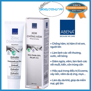 Kem Chống Hăm Abena Zinc Ointment 15ml Đan Mạch