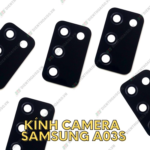 Kính camera samsung a03s kèm keo dán