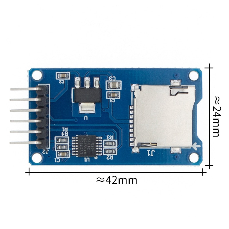 1 Mô Đun Thẻ Nhớ Micro Sd Mini Tf Spi Cho Arduino