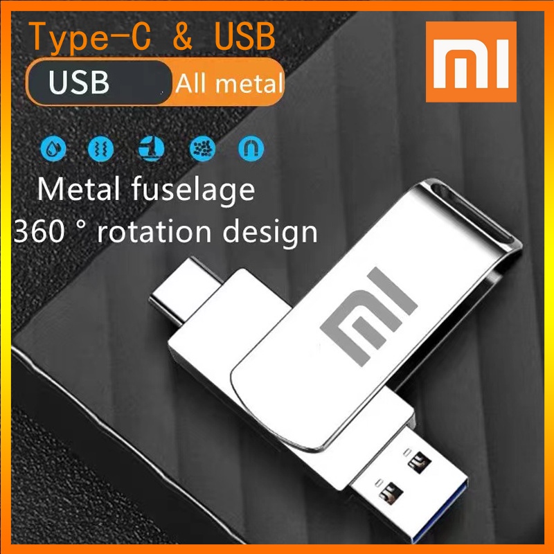 Usb xiaomi Ổ Đĩa Mềm Tốc Độ Cao 2 Trong 1 OTG 2TB 1TB 512GB 256GB 128GB 64GB 32GB 16GB 8GB