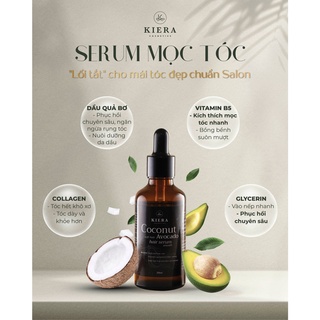Serum dưỡng tóc KIERA 50ml gúp hỗ trợ kích thích mọc tóc, cải thiện sức khoẻ da đầu
