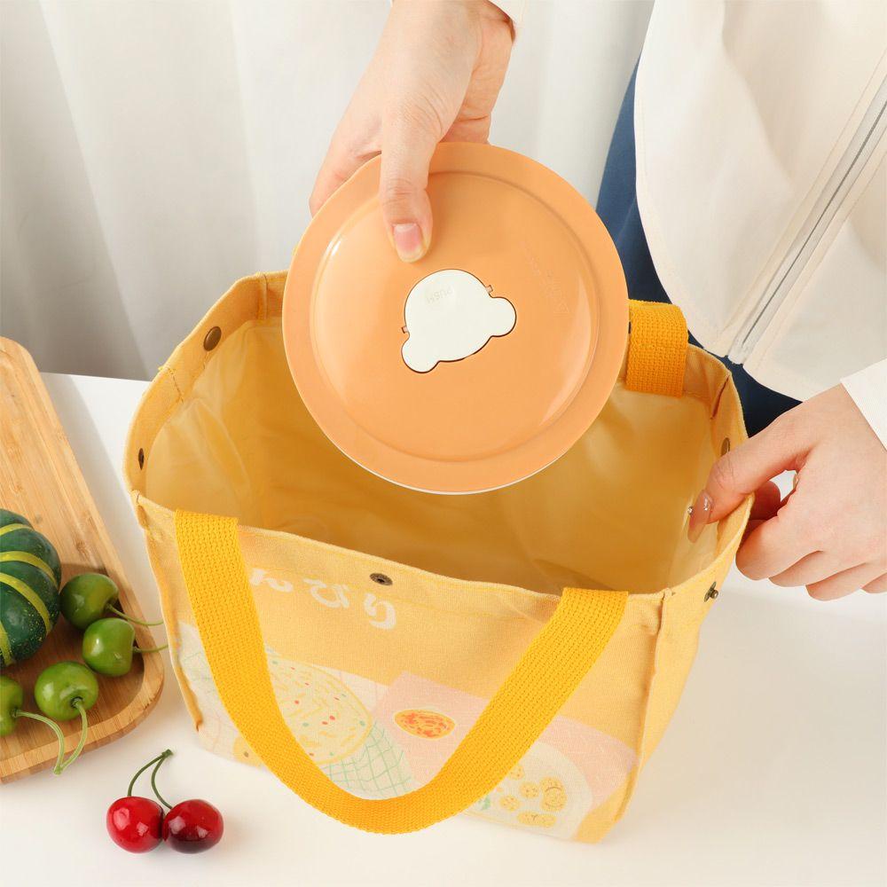 LET Túi Vải Canvas Đựng Cơm Trưa Phong Cách Nhật Bản Tiện Dụng