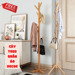 Cây Treo Quần Áo Đứng, Kệ Sào Treo Đồ Đứng Màu Gỗ Tự Nhiên Limo.H