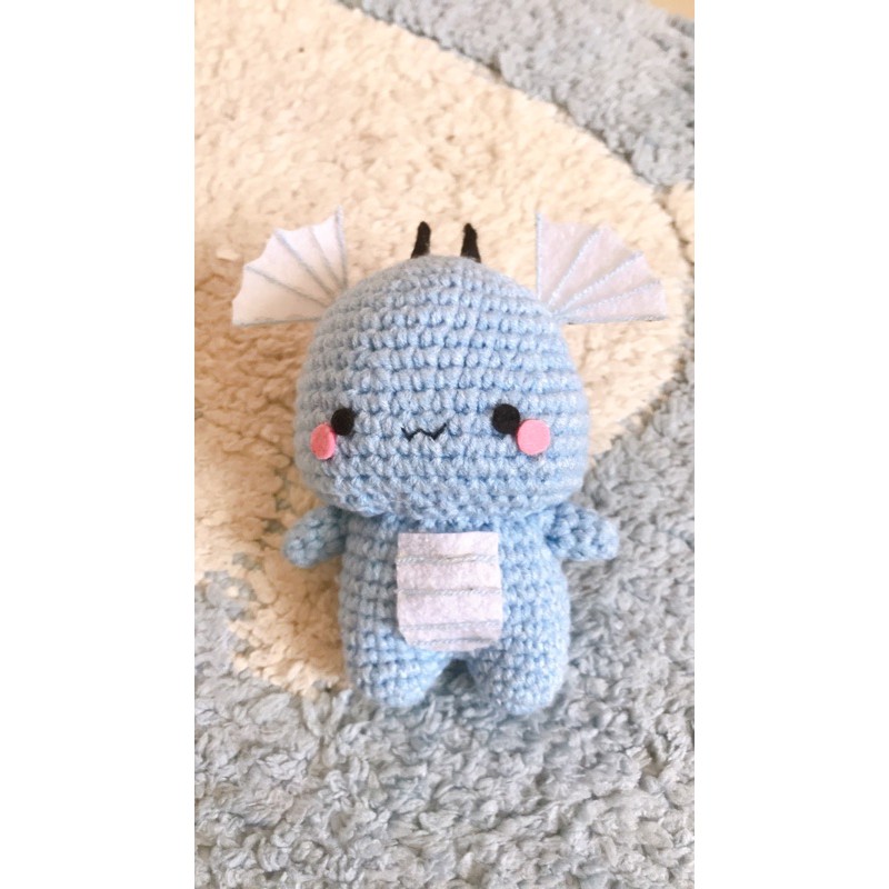 Móc khoá rồng bằng len handmade