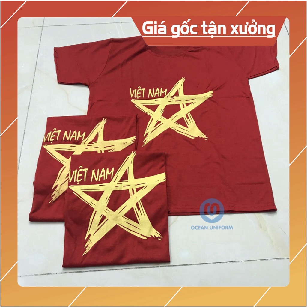[ Sale Sốc ] Áo Cờ Đỏ Sao Vàng Cách Điệu Size Nhỏ - Nam Nữ S- Hàng Thường