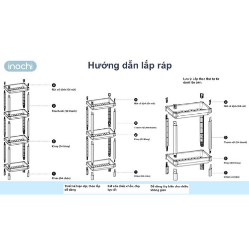 Kệ Nhựa Đa Năng 2 3 4 Tầng Dùng Trong Phòng Tắm Thông Minh  - Giao Màu Ngẫu Nhiên