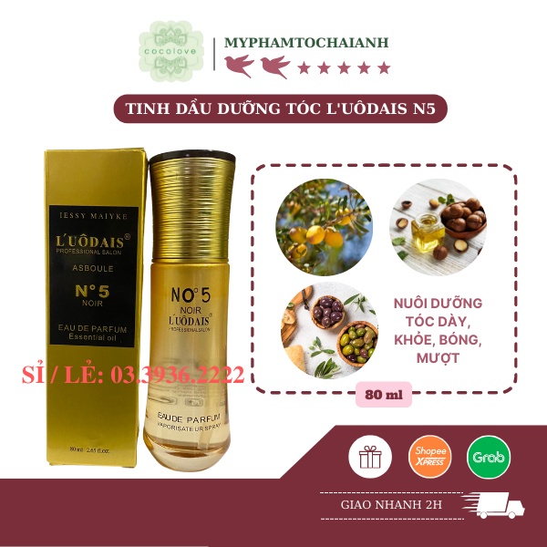 Tinh dầu dưỡng tóc L'UÔDAIS N5 80ML