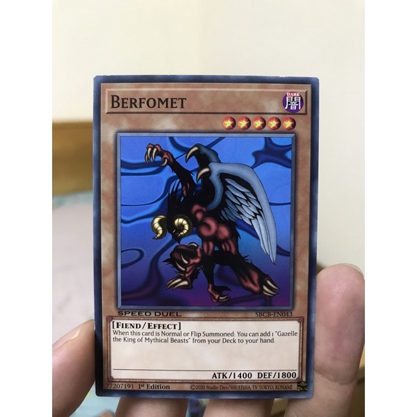 Thẻ bài Yugioh Berfomet
