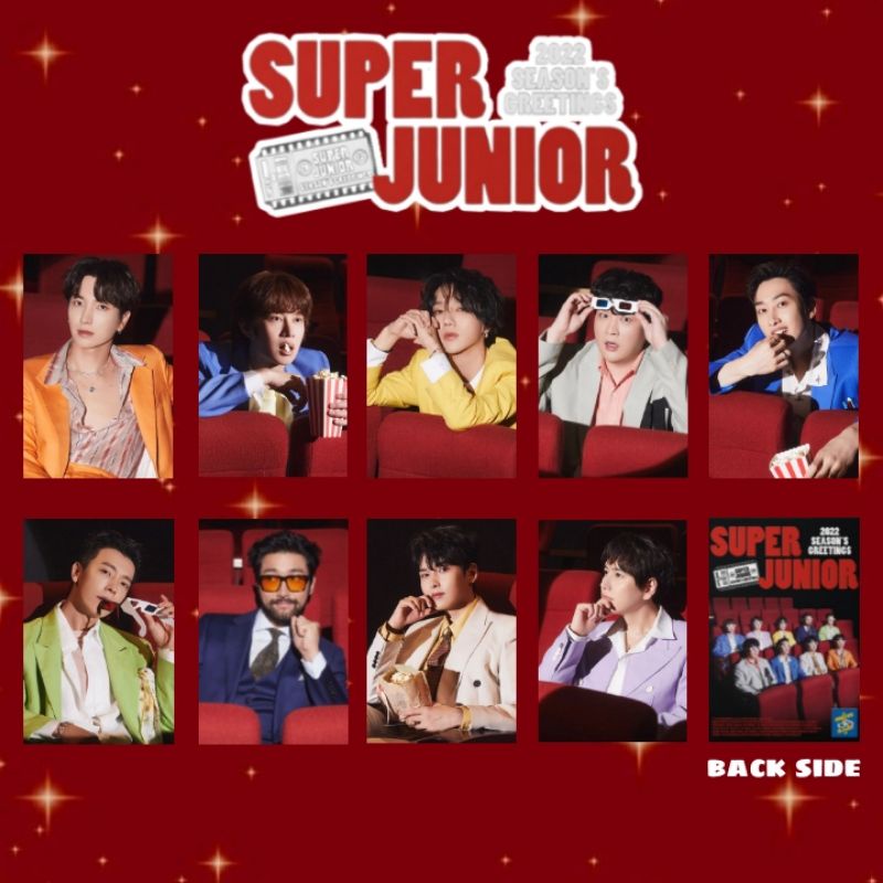 Móc khóa Acrylic trong suốt in chữ Super Junior Season Greeting 2022