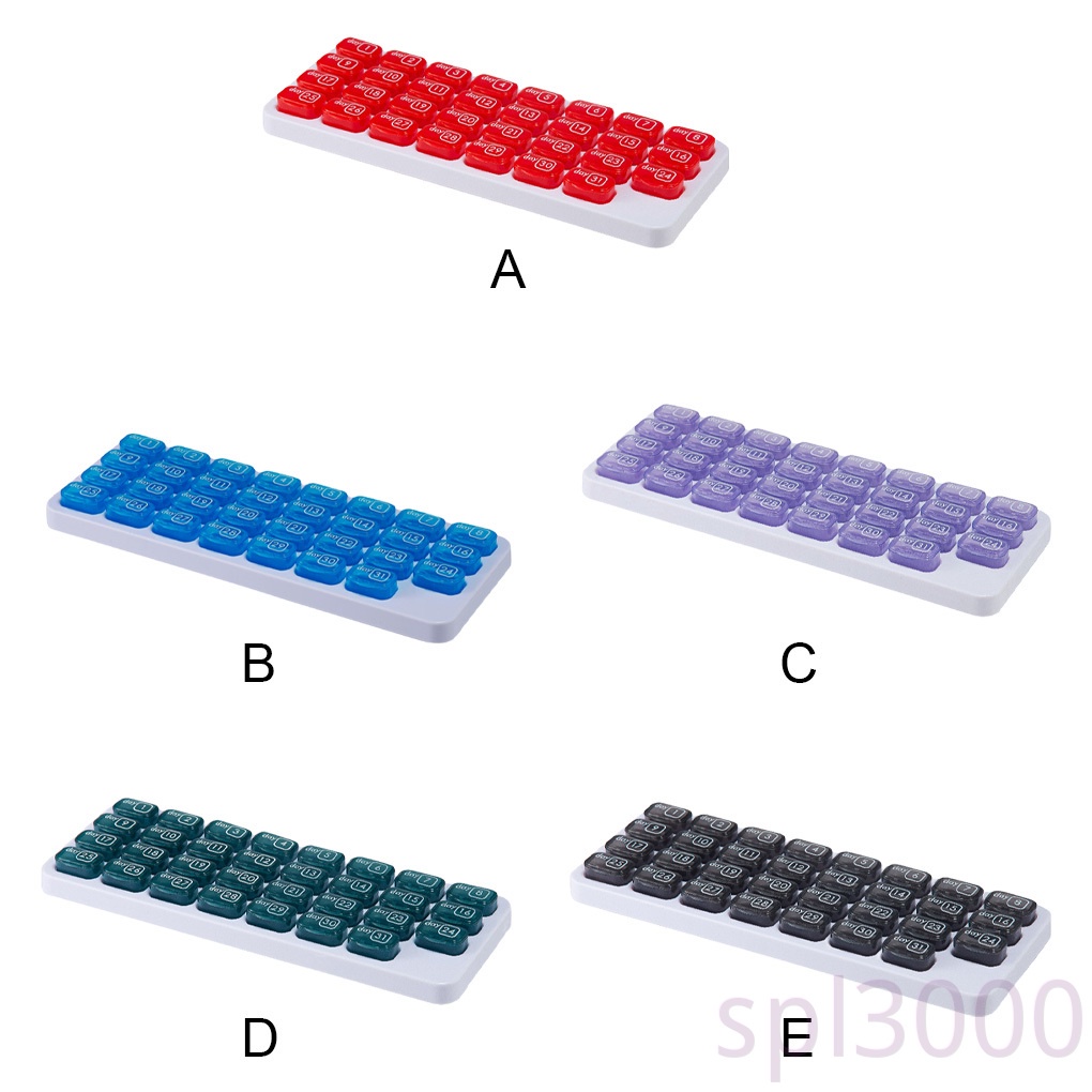 Hộp đựng thuốc chia ngăn 31 ngày tiện dụng