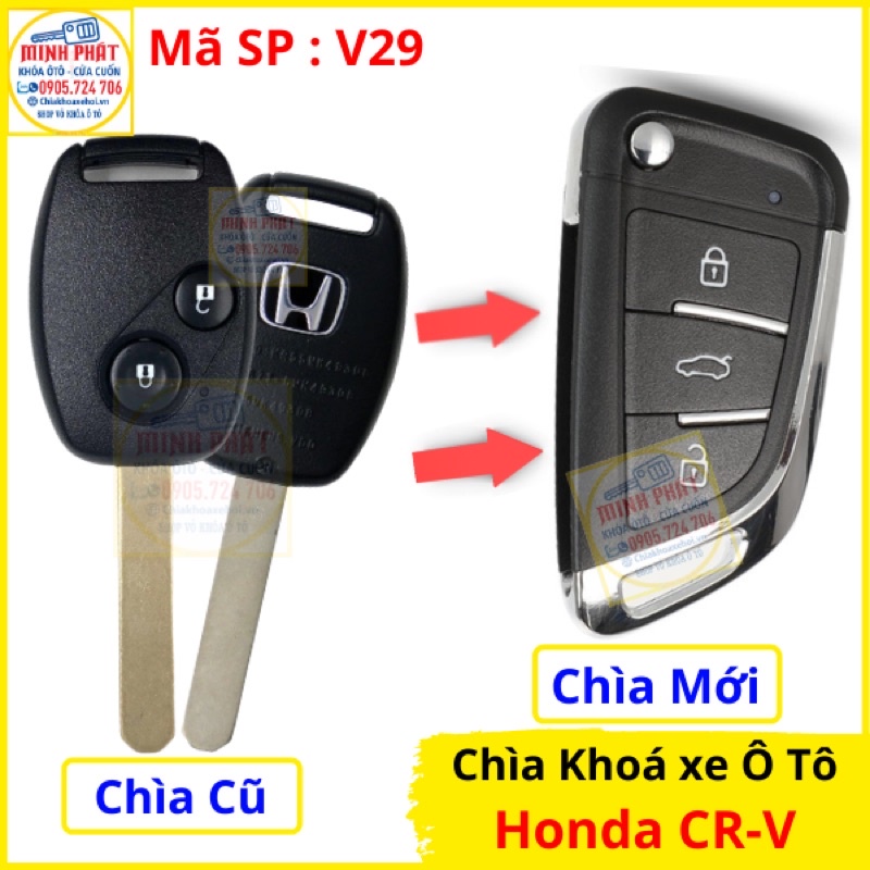 Chìa khoá remote xe Ô tô Honda CR-V