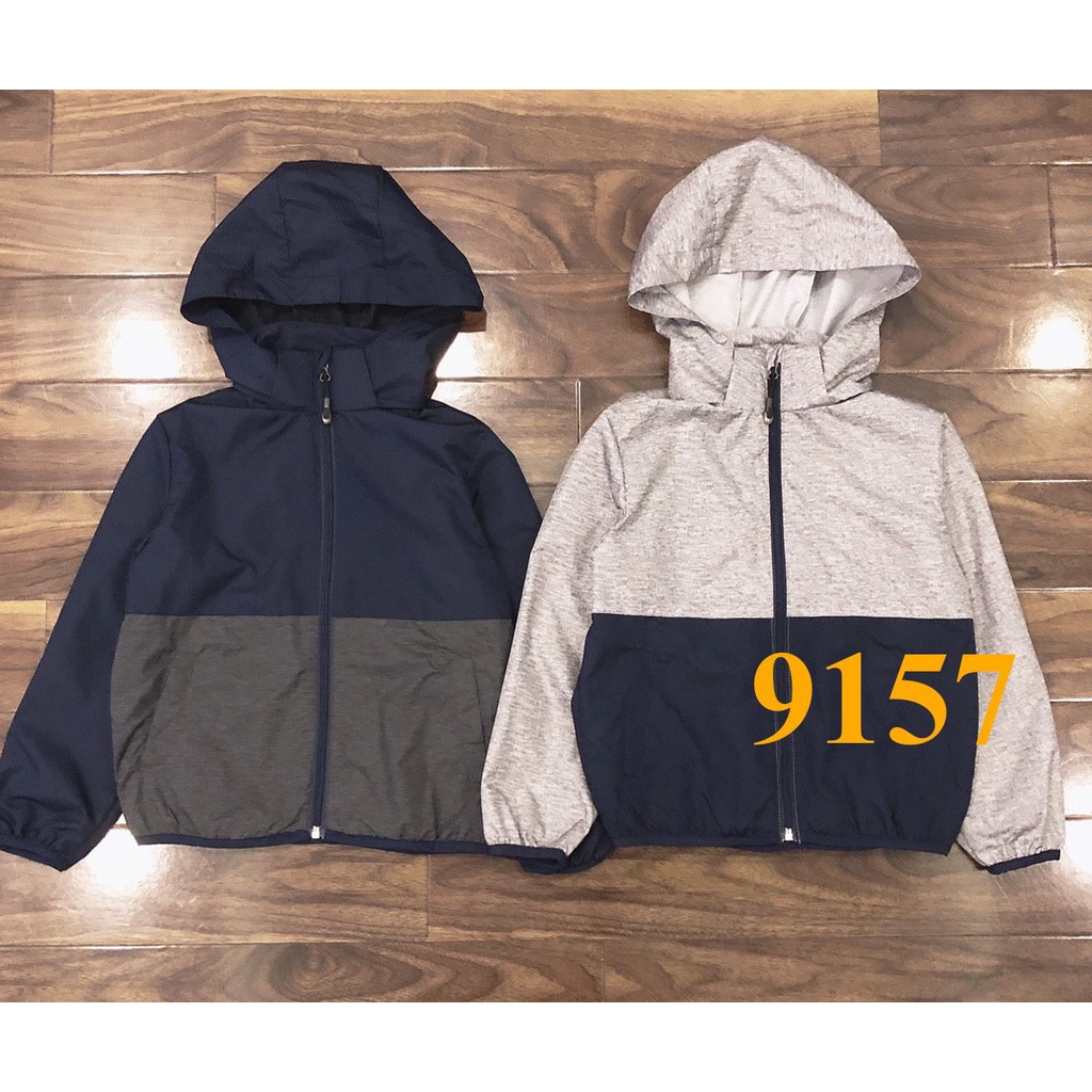 * Mã 9157: Áo gió 2 lớp bé trai dư xịn, VNXK  - Áo phối màu khoẻ khoắn đẹp, lớp ngoài gió chống nước nhẹ