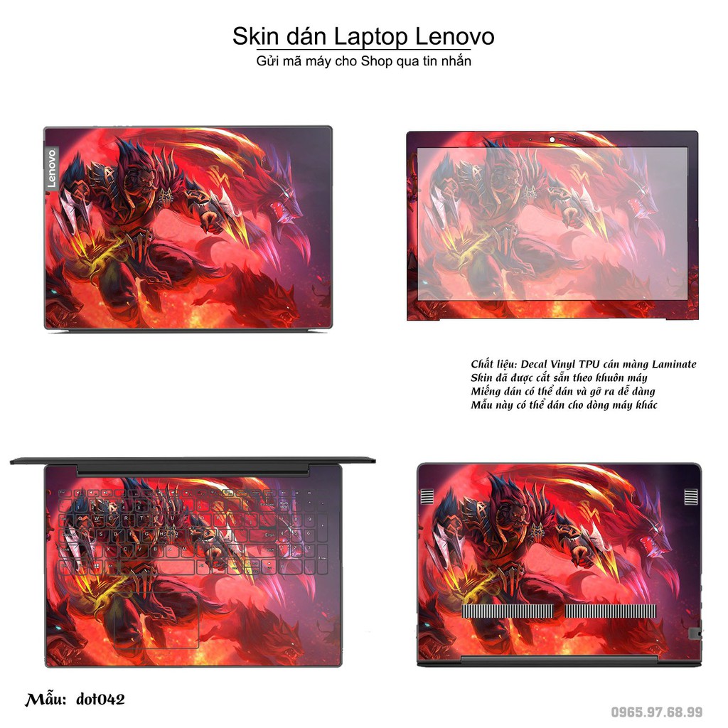 Skin dán Laptop Lenovo in hình Dota 2 _nhiều mẫu 7 (inbox mã máy cho Shop)