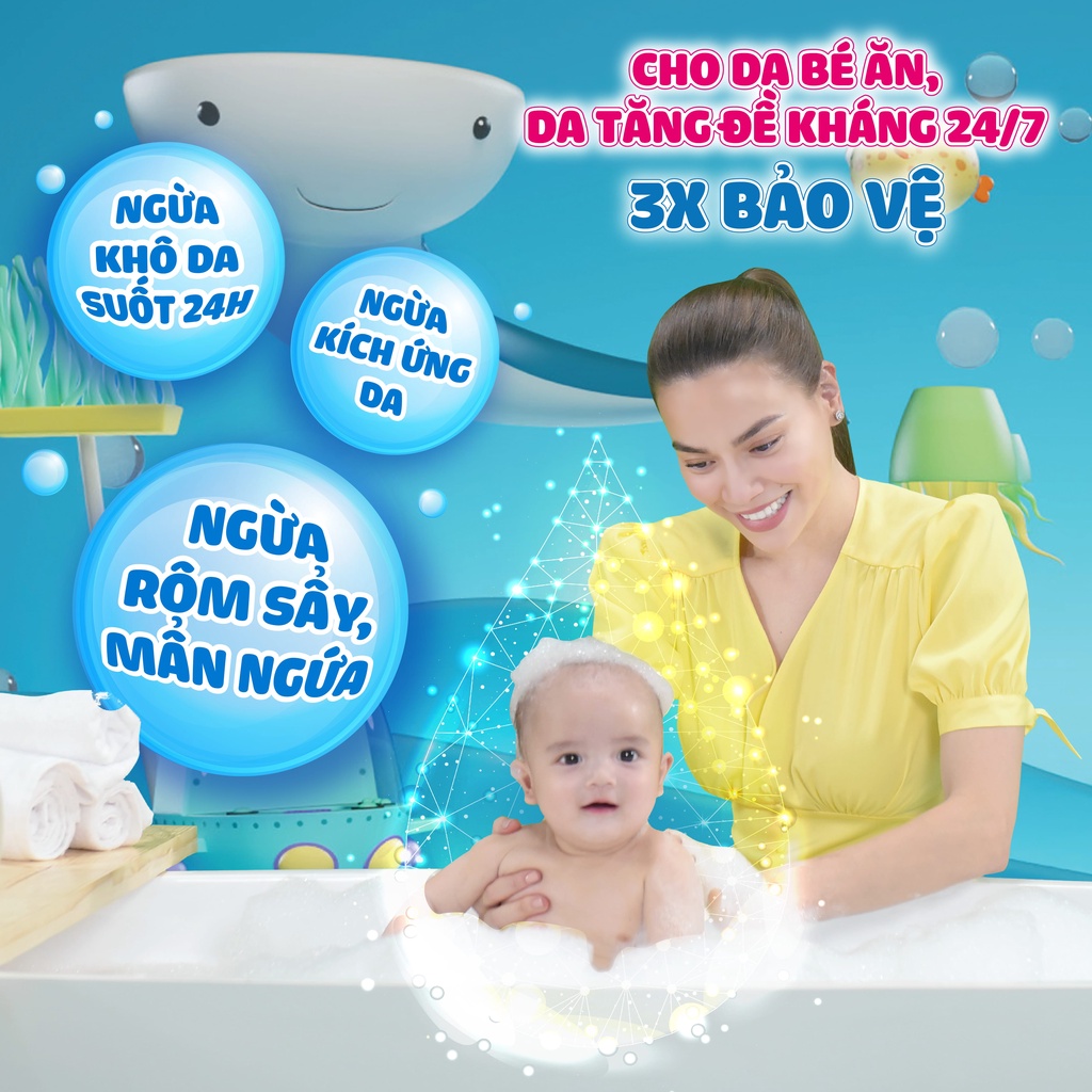 Sữa tắm gội toàn thân mềm mịn Johnson' baby bath Cotton touch - Dung tích 500ml