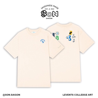 LEVENTS - Áo thun Colledge Art/ Cream Local Brand Son.Saigon