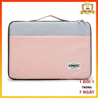 Túi Chống Sốc Macbook, Laptop 13/14/15/15.6inch -  KinMac Xanh Hồng - Bảo Vệ 360, Có Tay Xách
