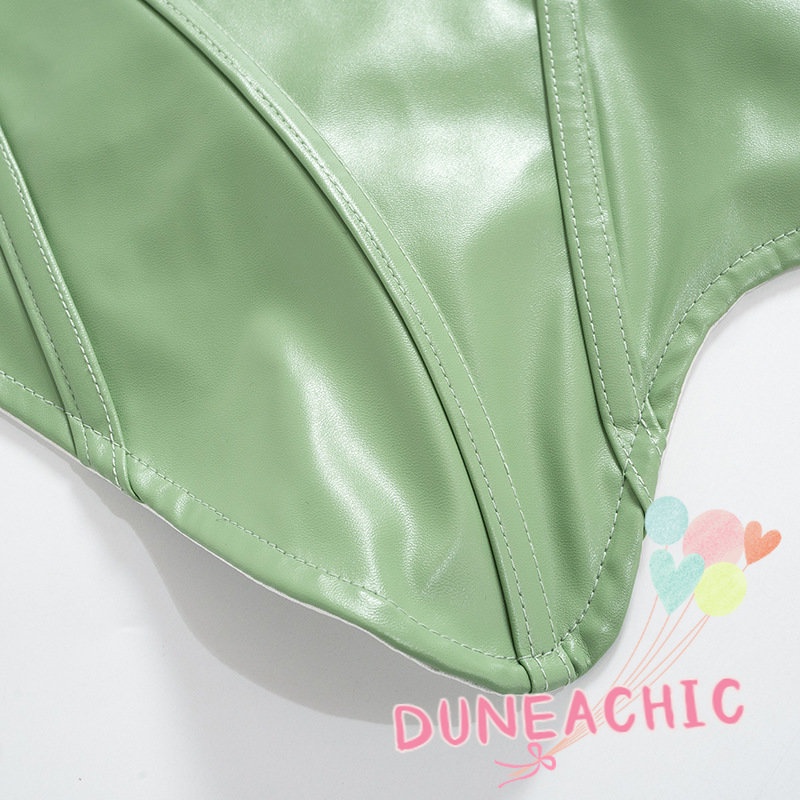 DUNEA Áo kiểu cổ vuông hở lưng quyến rũ cho nữ