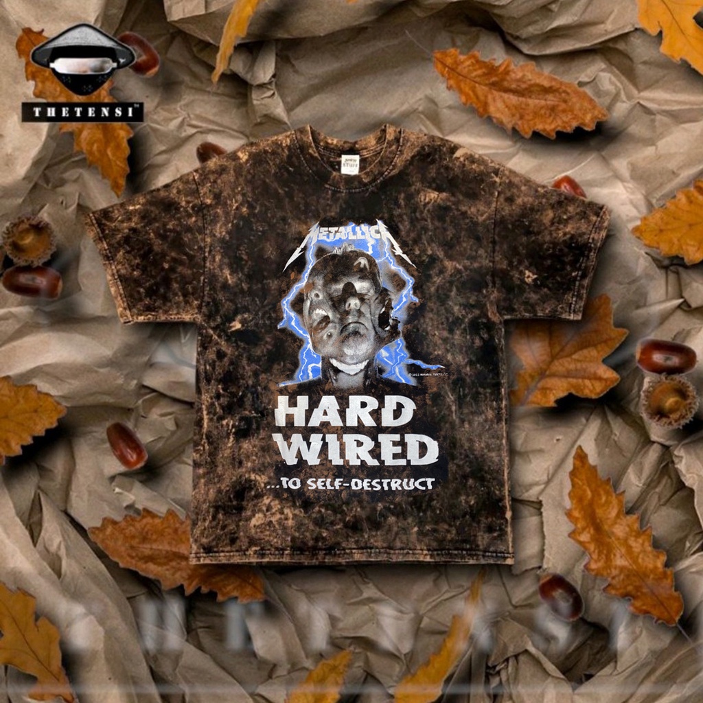 Áo thun Wash phong cách Retro, Vintage, Print Ngẫu Nhiên, 2hand Wash T-shirt by THETENSI