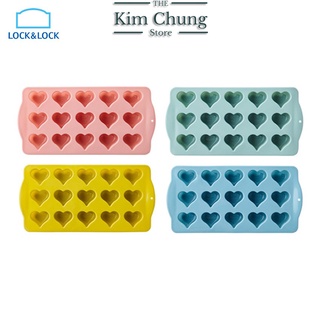 Khay đá, khuôn làm thạch, khuôn Chocolate Silicon Lock&Lock hình tim CKT221