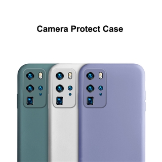 Samsung Galaxy Note 10 S20 S10 Plus Liquid TPU Silicone Cover Phone Camera Protection Case