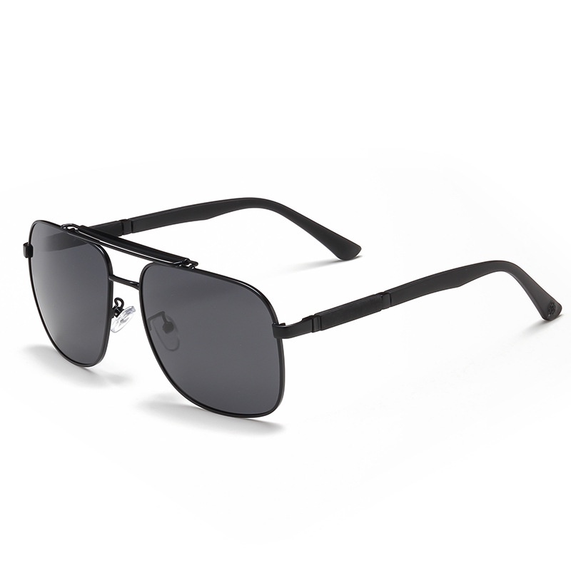 Kính Mát Phân Cực Chống Tia UV Gọng Kim Loại Phong Cách Retro Mới Cho Nam