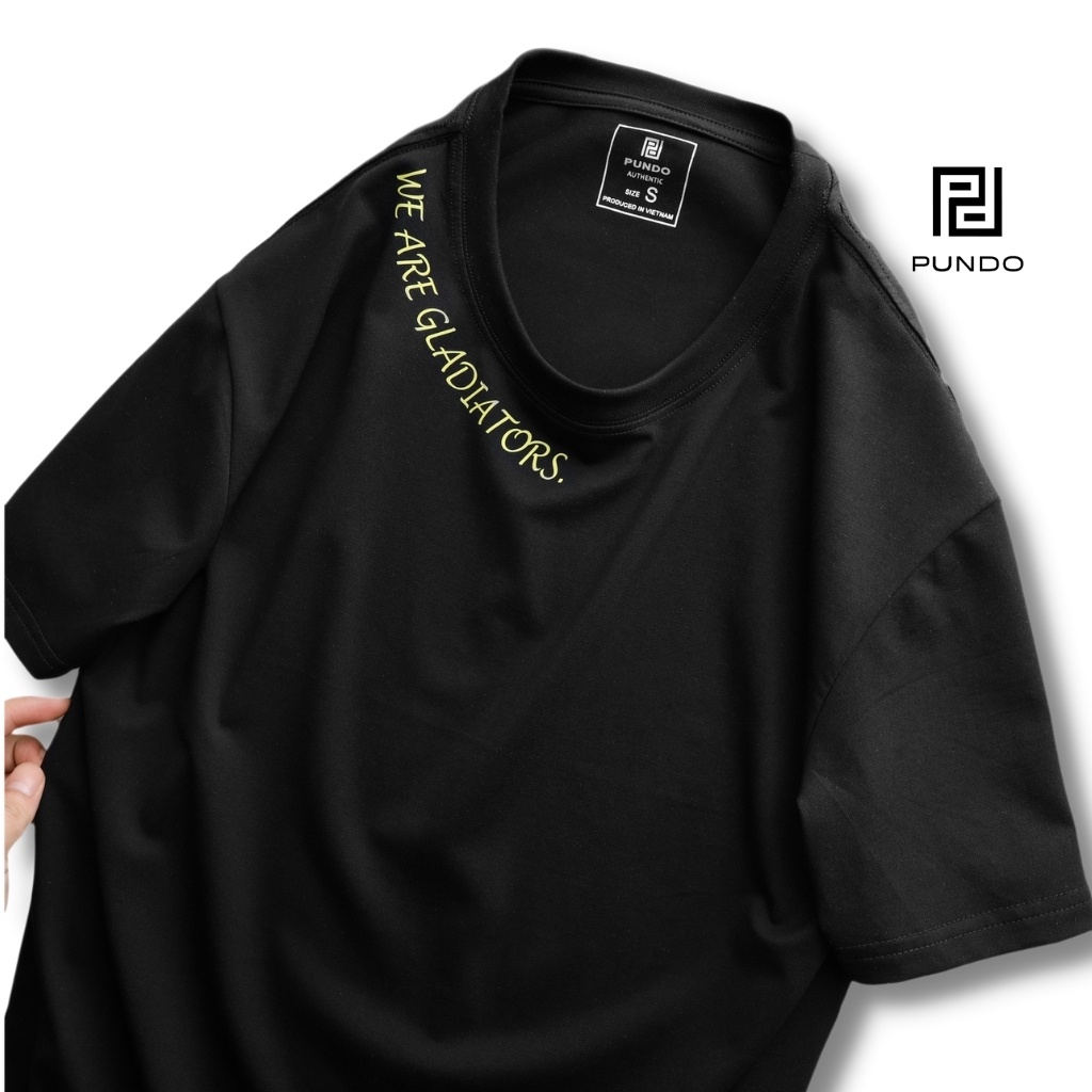 Áo thun nam nữ unisex bigsize đến 105kg phông cao cấp 2 màu trắng đen chất vải cotton PUNDO ATPD16