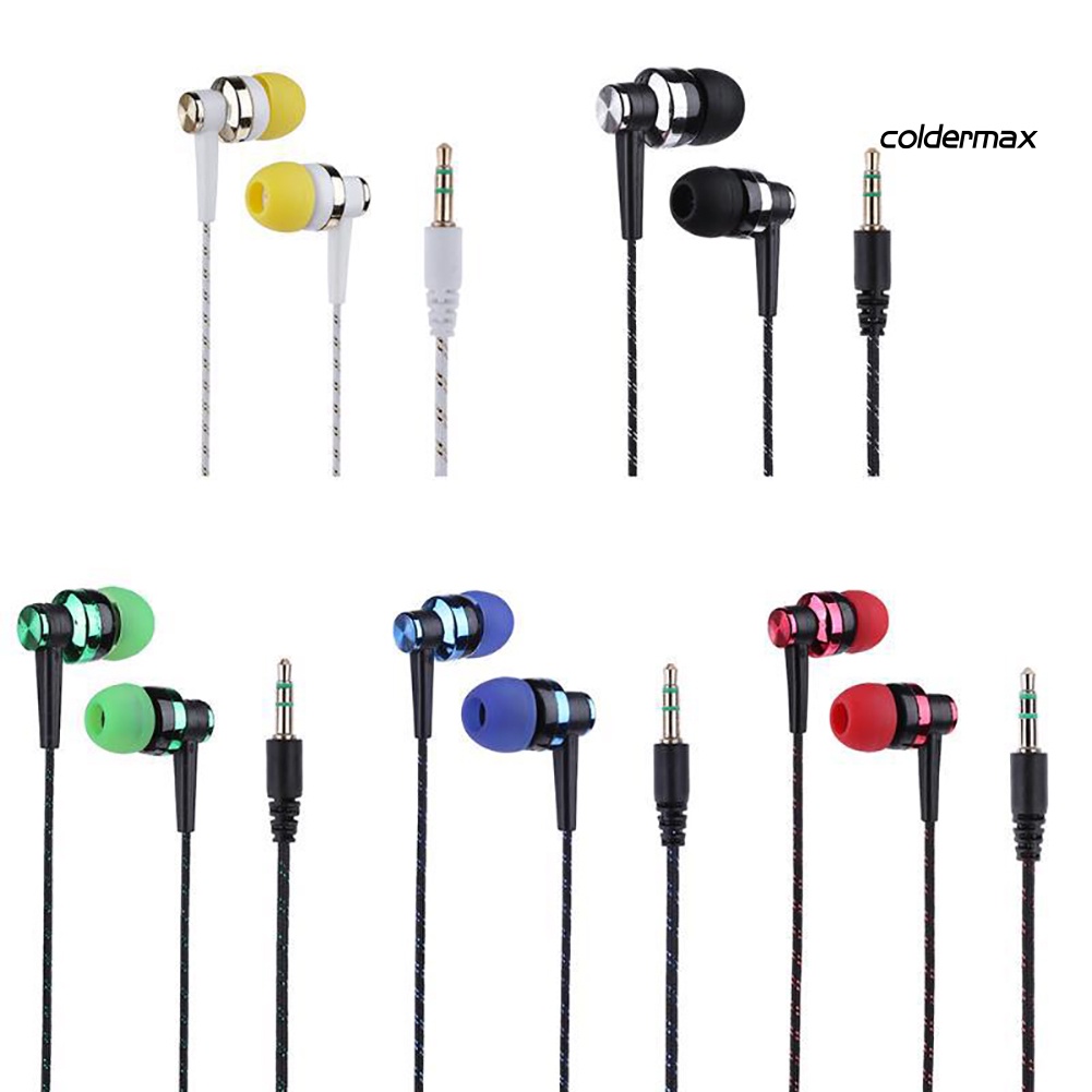 Tai nghe nhét tai bện dây không có mic