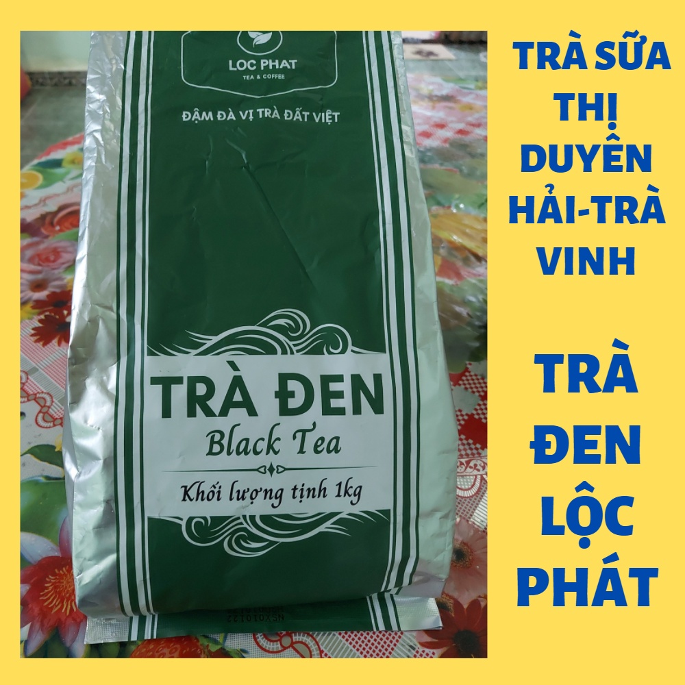 Trà Đen Lộc Phát dùng để pha chế trà sữa và các loại thức uống khác. Sản xuất tại Việt Nam. Gói nguyên1kg.