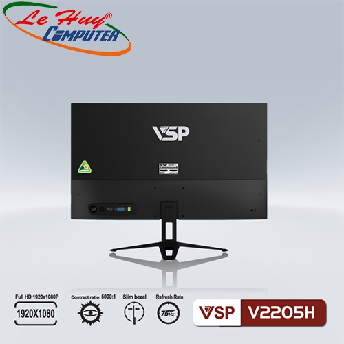 Màn hình máy tính VSP V2205H 22inch FullHD 75Hz IPS Đen | BigBuy360 - bigbuy360.vn