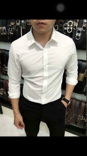 Áo sơ mi trắng dài tay