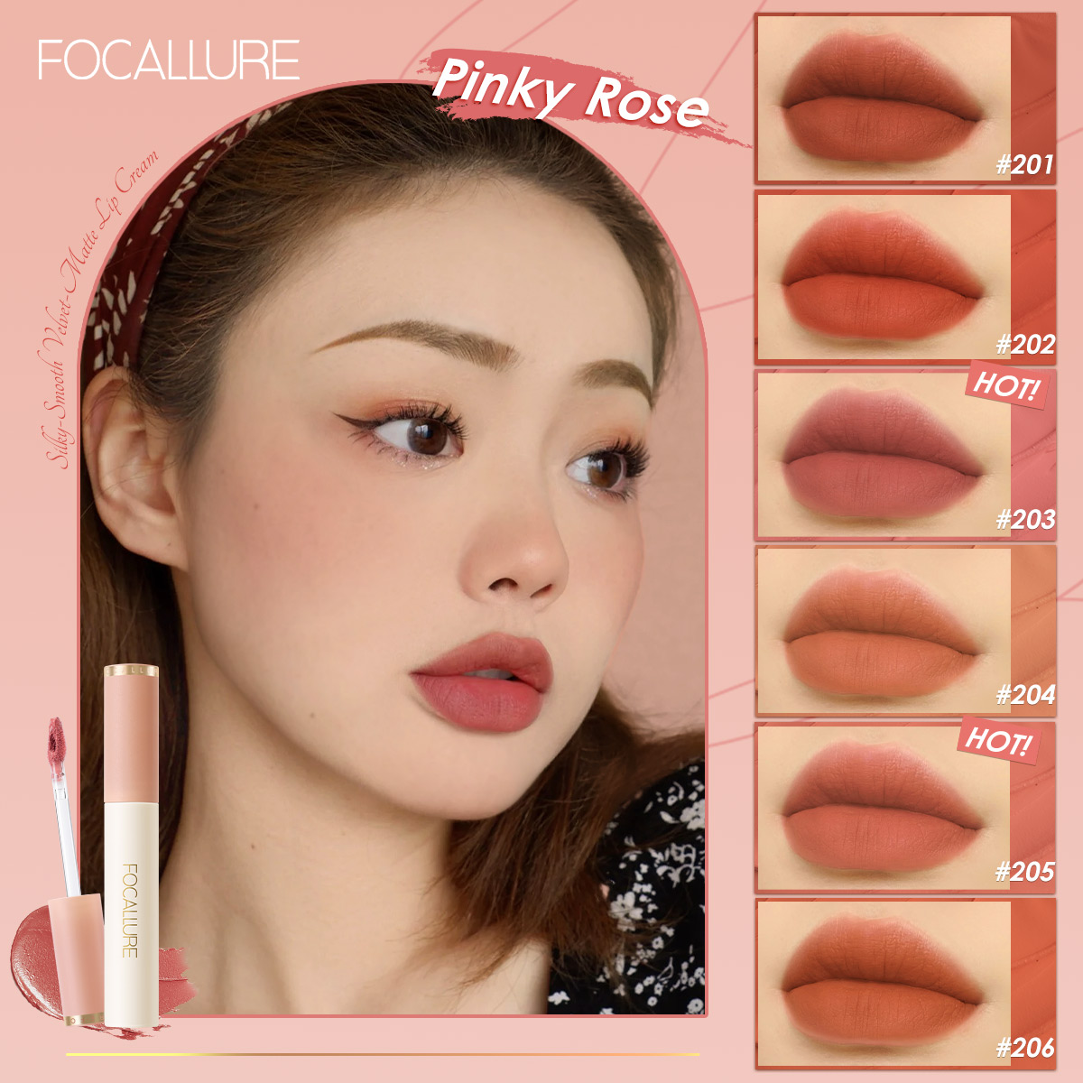[ MUA 2 & GIẢM 60% ] Son kem lì Focallure mịn mượt như nhung lâu trôi chống thấm nước chất lượng cao | BigBuy360 - bigbuy360.vn