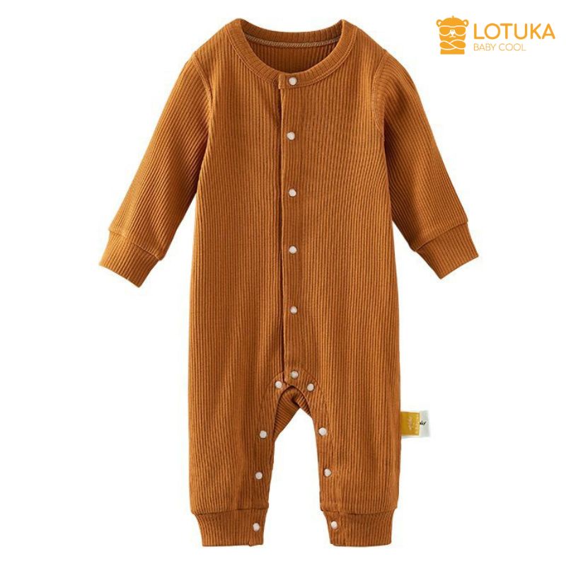 Body Len Tăm LOTUKA Cho Bé Trai Bé Gái, Chất Cotton Mềm Mịn, Co Giãn 4 Chiều Cho Bé 3-12kg