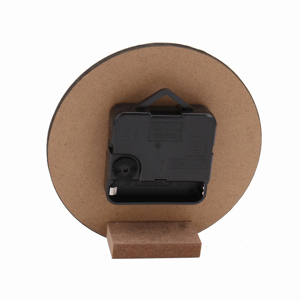 Đồng Hồ Treo Tường Hình Tròn Bằng Gỗ Phong Cách Retro Sáng Tạo Trang Trí Phòng Khách