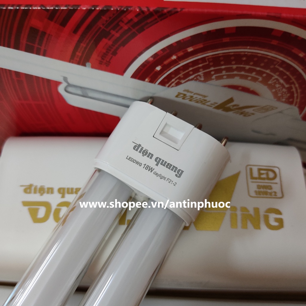 Bóng đèn LED Điện Quang DBW 36w - Bộ đèn led Doublewin 18w x 2 chiếu sáng tiết kiệm điện