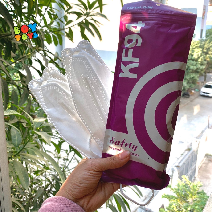 Khẩu trang 4D KF94 chống bụi mịn và kháng khuẩn kiểu dáng Hàn Quốc