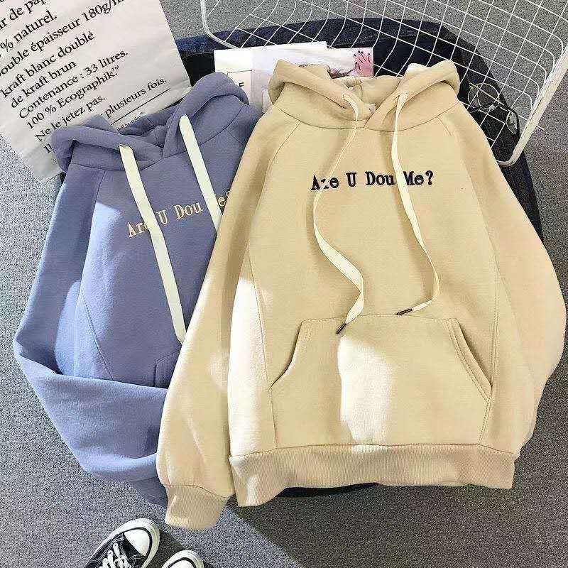 Áo hoodie lót lông doume cực xinh vải xịn Quảng  Châu