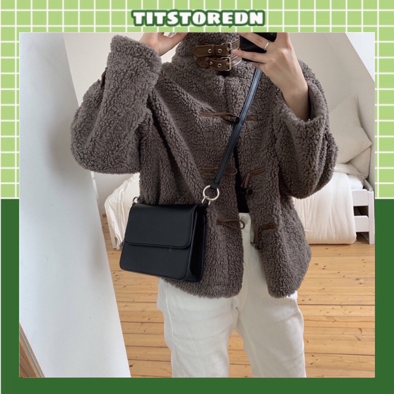 Túi da đeo chéo nhỏ 2 quai đeo đuoc nhiều kiểu ulzzang Hàn Quốc (hình thật)