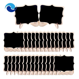 30Pcs Mini Chalkboard Sign Food Labels for Party Buffet, Wooden Small Chalk Board Signs