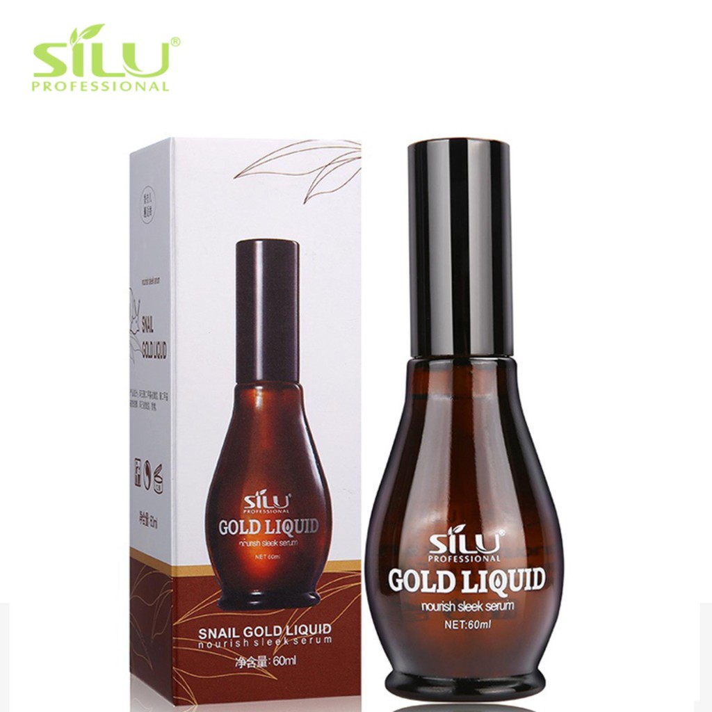 Tinh dầu phục hồi Tóc Hư Tổn SILU Tinh Chất ốc sên Snail Gold Liquid 60ml