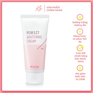 Kem Dưỡng Nâng Tone Da Mặt Và Body A'SOME PERFECT WHITENING CREAM 100ml