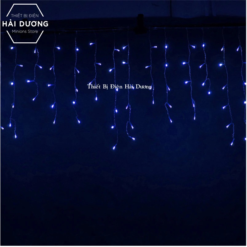 Combo 5 Đèn nháy thả rèm trang trí 8 chế độ DL456 Ngang 4,5 mét 19 dây thả xuống 40,50,60 cm Có đầu nối