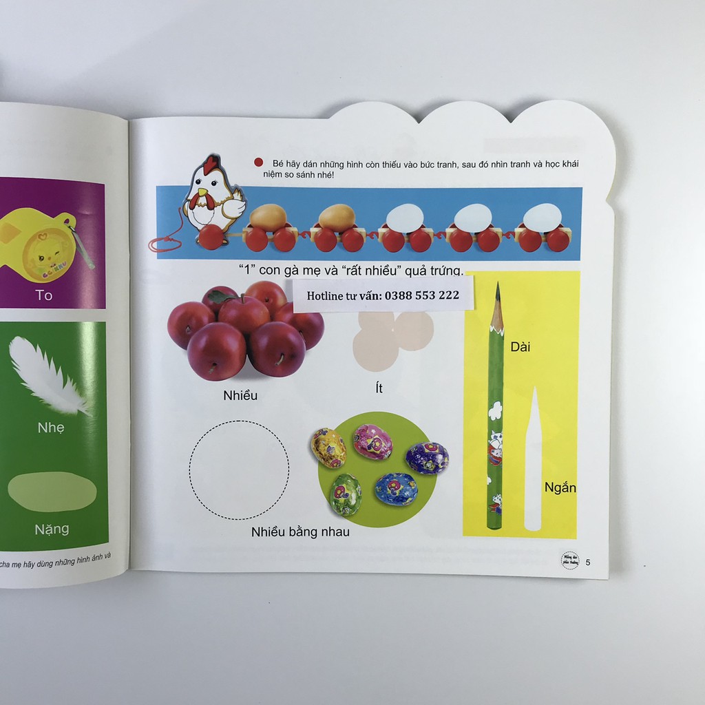 Sách - 200 miếng bóc dán thông minh 2-6 tuổi - Bé làm quen với toán - Tái bản 2018