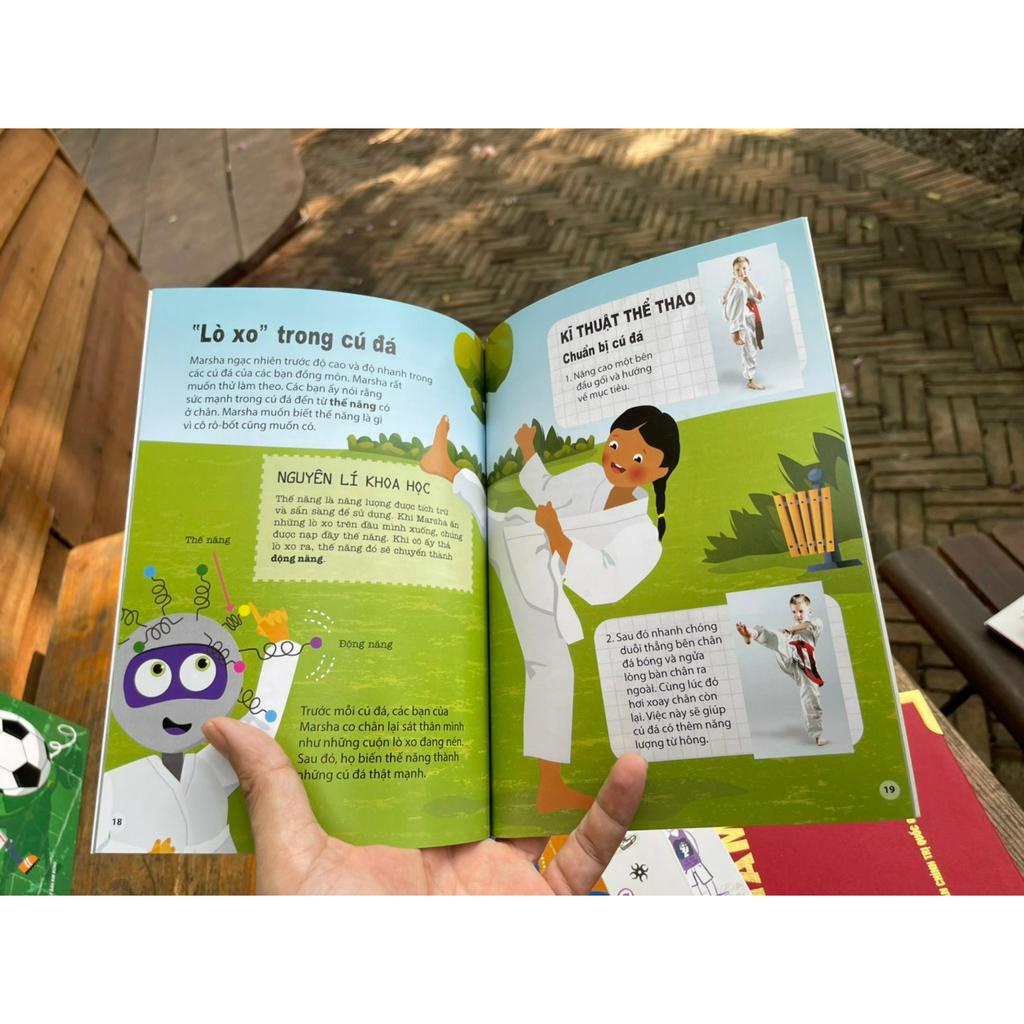 Sách - (Combo trọn bộ 4 cuốn) Nguyên lí khoa học trong thể thao - Alix Wood - Tiến Táy Máy dịch - NXB Kim Đồng – bìa mềm