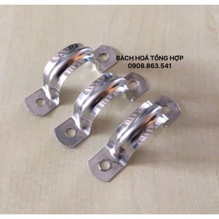Cùm omega ống 21,27,34,42,49,60,90 Inox