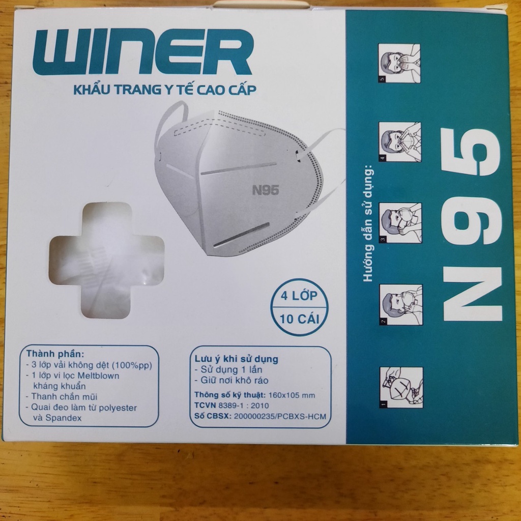 Combo 2 khẩu trang 4 lớp N95 - BACH HOA HV